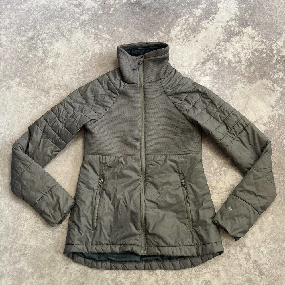 C9 CHAMPION Softshell Hybrid Olive Green Jacket Full Zip Womens Size XS